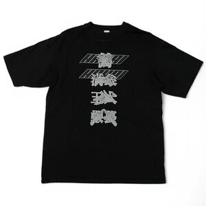 Black Anime Style Graphic Men's Shirt